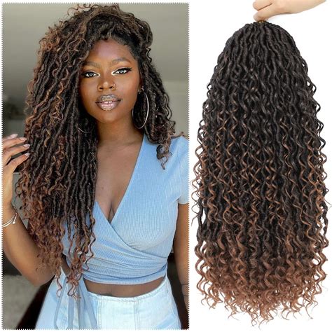Styling required to achieve the exact look shown. . Crochet goddess locs